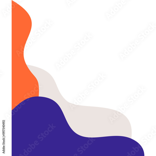 Colorful Corner Border Art Decoration