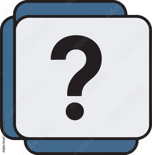 Help and support question mark button icon.