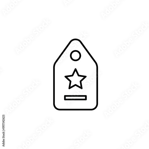 Free Download Minimalist Line Drawing of a Price Tag Icon for Shopping and Retail Designs - GFXLoad