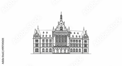 Ornate gothic style building with intricate architectural details