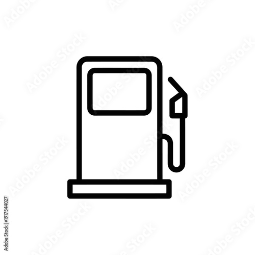 Modern Gas Station Pump with Fuel Dispenser and Nozzle for Vehicles