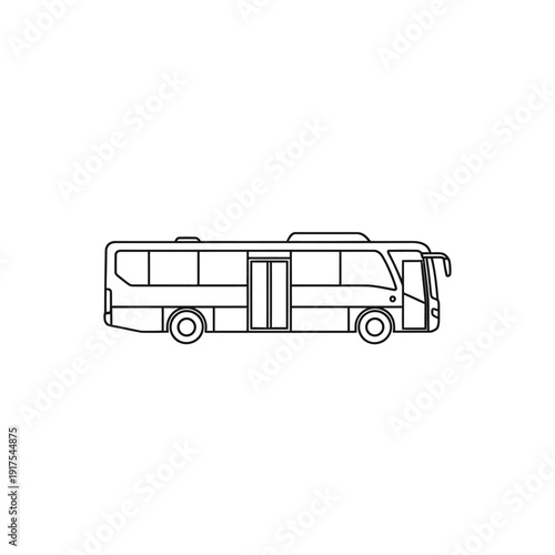 Modern Luxury Recreational Vehicle Side Profile for Travel and Camping Adventures