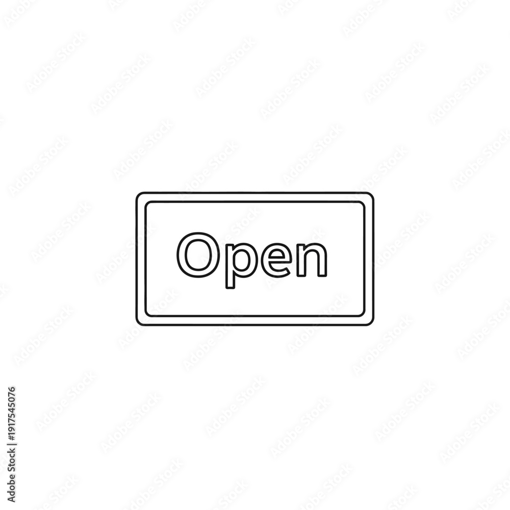 Obraz premium Open Signage Indicator for Business Entrance or Retail Storefront