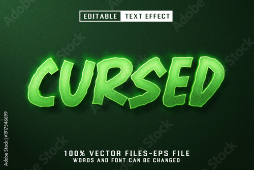 Cursed 3d Text - Editable Text Effect