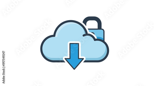 Cloud Storage Security with Lock and Download.