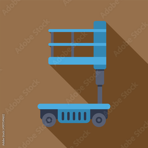 Scissor lift creating an elevated work platform