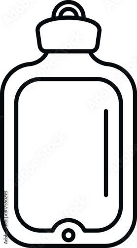 Hot water bottle providing warmth and soothing for pain, discomfort, or cold