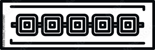 Led strip light illuminating a modern design, providing efficient decorative lighting