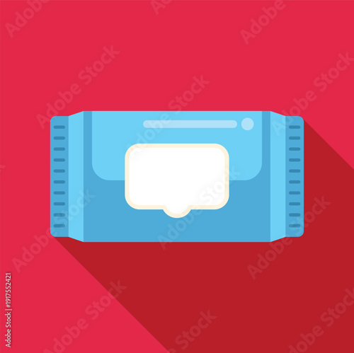 Wet wipes pack providing essential hygiene and easy cleaning on a red background