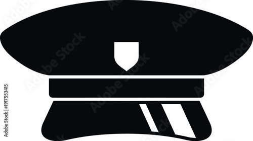 Officer cap representing law enforcement, security, and authority