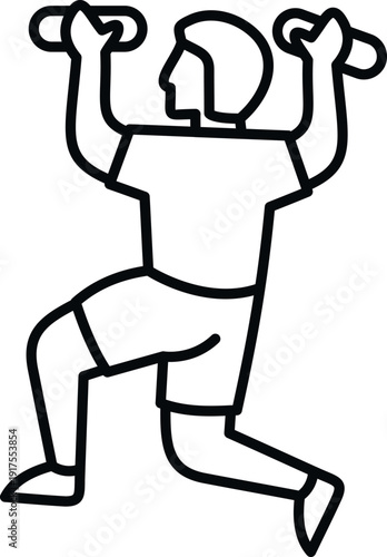Man doing a lunge with dumbbells illustrating fitness, workout, and strength training