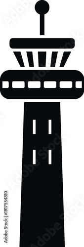 Air traffic control tower representing airport operations and global aviation travel