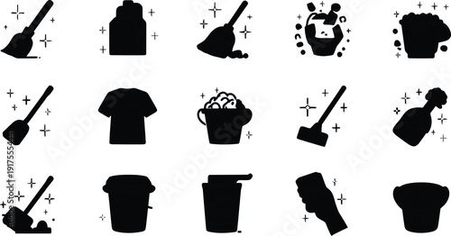 A comprehensive set of black outline e-commerce and online business icons including storefronts, shopping carts, delivery trucks, user profiles, and financial symbols for digital design projects.