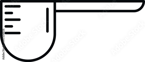 Measuring scoop with markings for precise powder ingredient portioning