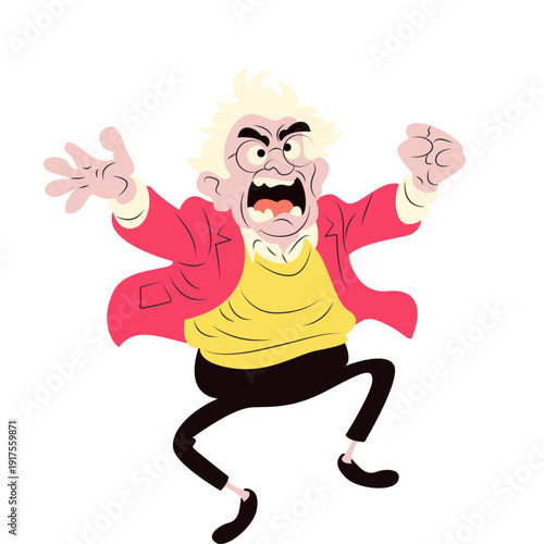 Antonio Negri gesturing wildly about power and labo