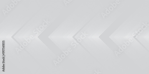 Subtle silver gradient background featuring a pattern of geometric arrow shapes, creating a direction indicator and convey a sense of seamless transition or linear progression, eps10