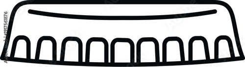 Bottle cap icon illustrating closure for beverages like soda or beer