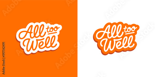 All Too Well brand logo featuring stylized 'atw' script and wordmark in two color variations