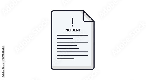 Document with Incident Report Details Inside.