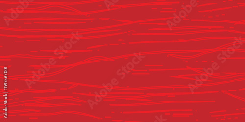 Abstract Red Background with Organic Horizontal Brush Stroke Texture
