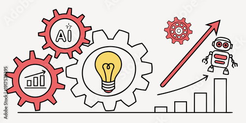 Innovative technology concepts including ai, growth, and robotics