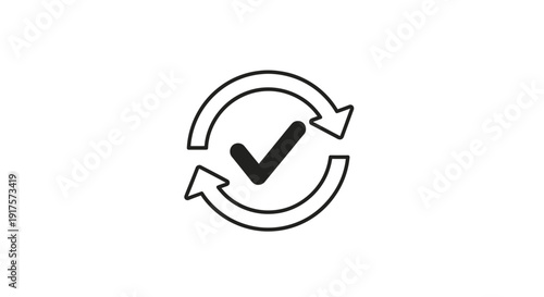 Black and white check mark symbol.