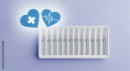 Ampoules Heartbeat Healthcare with Innovation  Medicine.