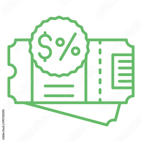 Discount ticket Icon