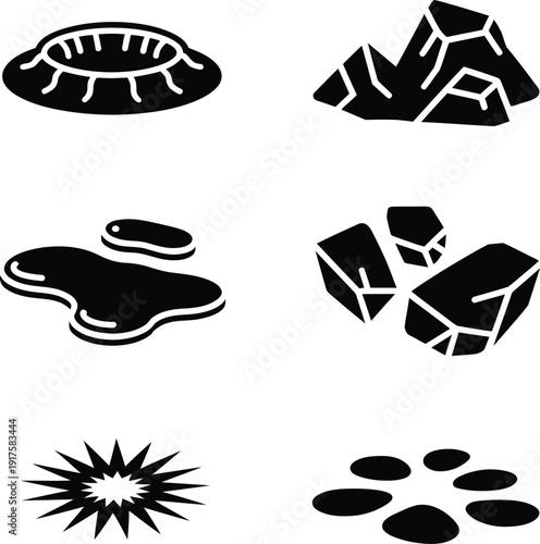 Black and white mineral rock types rocks minerals geology