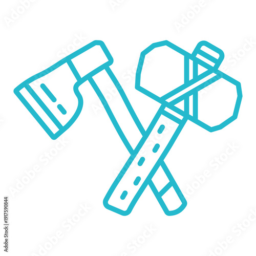 Axe and hammer Icon