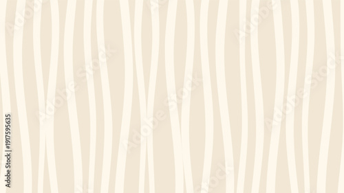 Organic vertical wavy lines pattern on cream background.