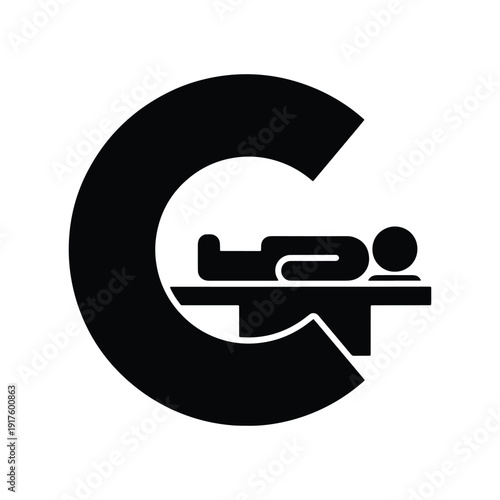 Sleeping Person Icon Rest and Relax Concept Vector