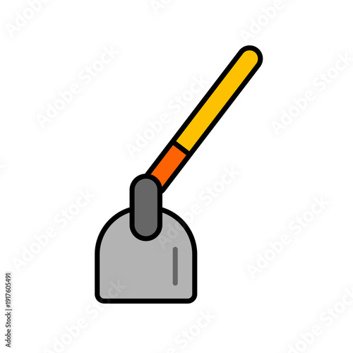 Bold Line Garden Hoe Icon