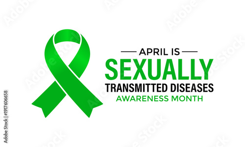 Vector graphic of Flat vector illustration highlighting sexually transmitted diseases awareness with shield, heart, and healthcare icons in a professional layout.