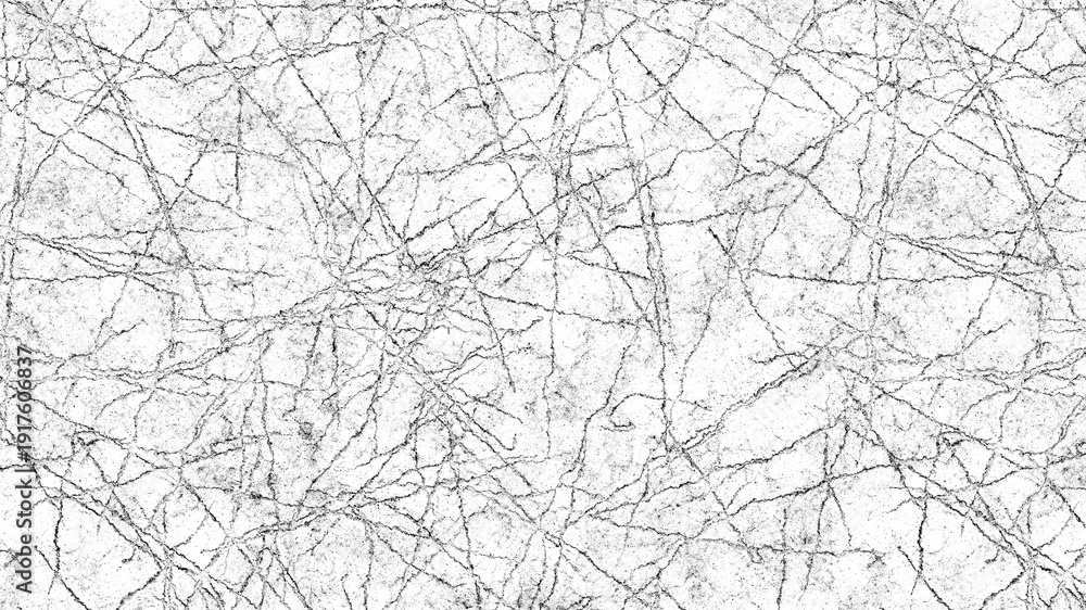 Obraz premium Distressed crack texture black and white 3D render