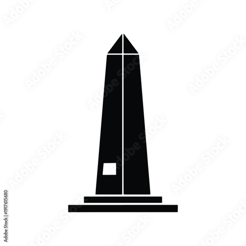 Washington Monument Landmark Icon Travel Vector Illustration