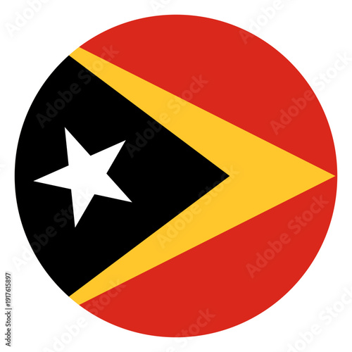 Free Download Circle Timor Leste Flag Asian Country - GFXLoad