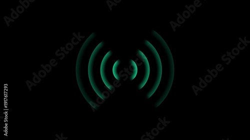 Radio waves waves background. network tower produced radio wave concept.