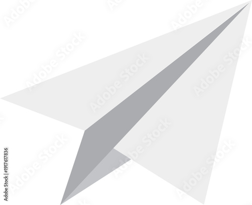 シンプルな紙飛行機のアイコン