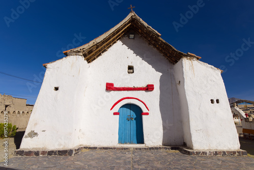 Wallpaper Mural The village of Parinacota with its little church, Chile Torontodigital.ca