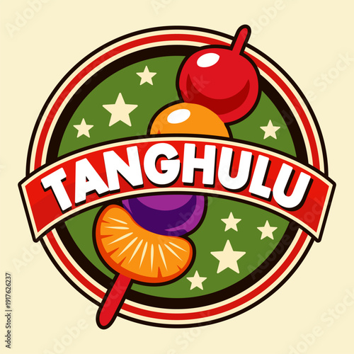Tanghulu logo vector illustration design letter