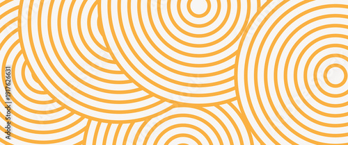 backround Luxury patern Gold Yellow Line Round Shape Abstract , white And Gold backround round shape. vector