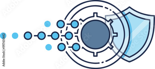 Secure digital shield protecting data from cyber threats and viruses effectively