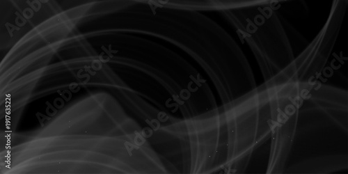 Gray smoke on black color abstract watercolor background. Abstract Smoke on black Background. Abstract dark gray crumpled paper texture background.  Misty fog effect texture overlays for text .


