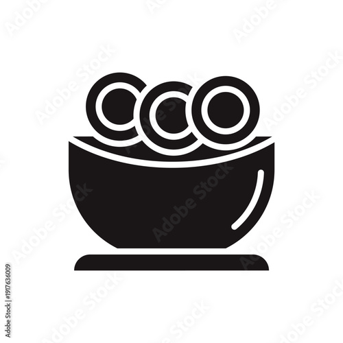 miso soup icons minimalist flat style design, miso soup Vector illustration on white background