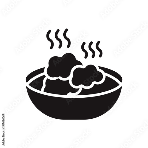 porridge icons minimalist flat style design, porridge Vector illustration on white background