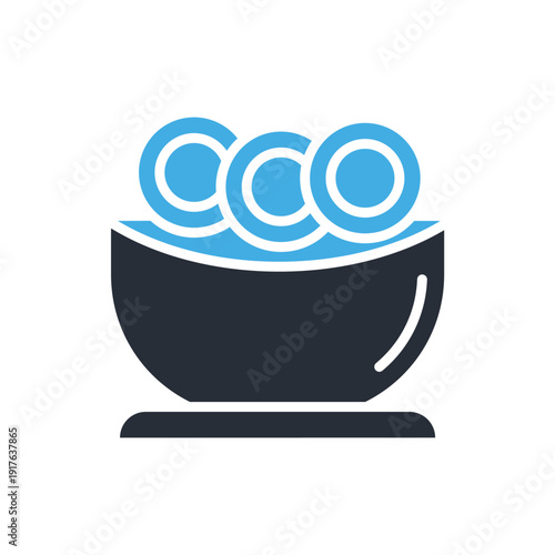 miso soup icons minimalist flat style design, miso soup Vector illustration on white background