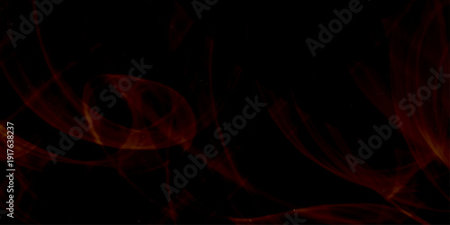 Red fire background. Fractal background futuristic design illustration. Fractal 3D rendering abstract and shiny background. orange light flame smoke on black background ,
