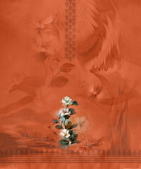 Digial 3piece design for female 