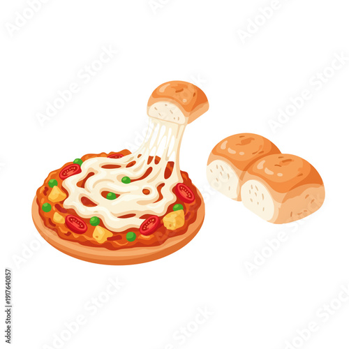 Cheese Burst Pav Bhaji – Indian Street Food